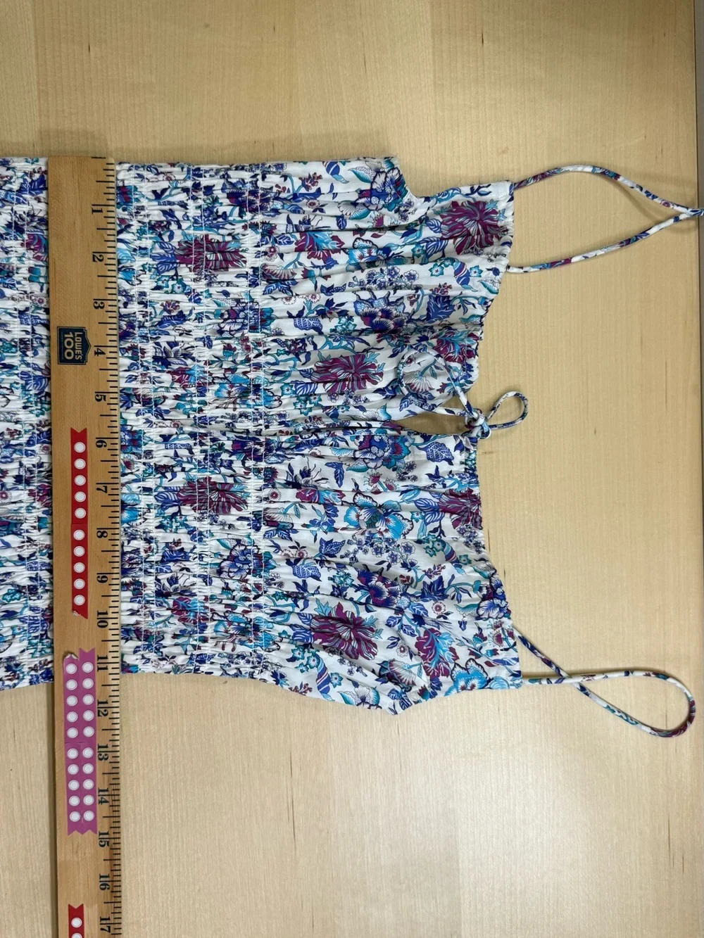 J.CREW Smocked Sundress in Liberty Christelle White Fabric XXS Organic Cotton